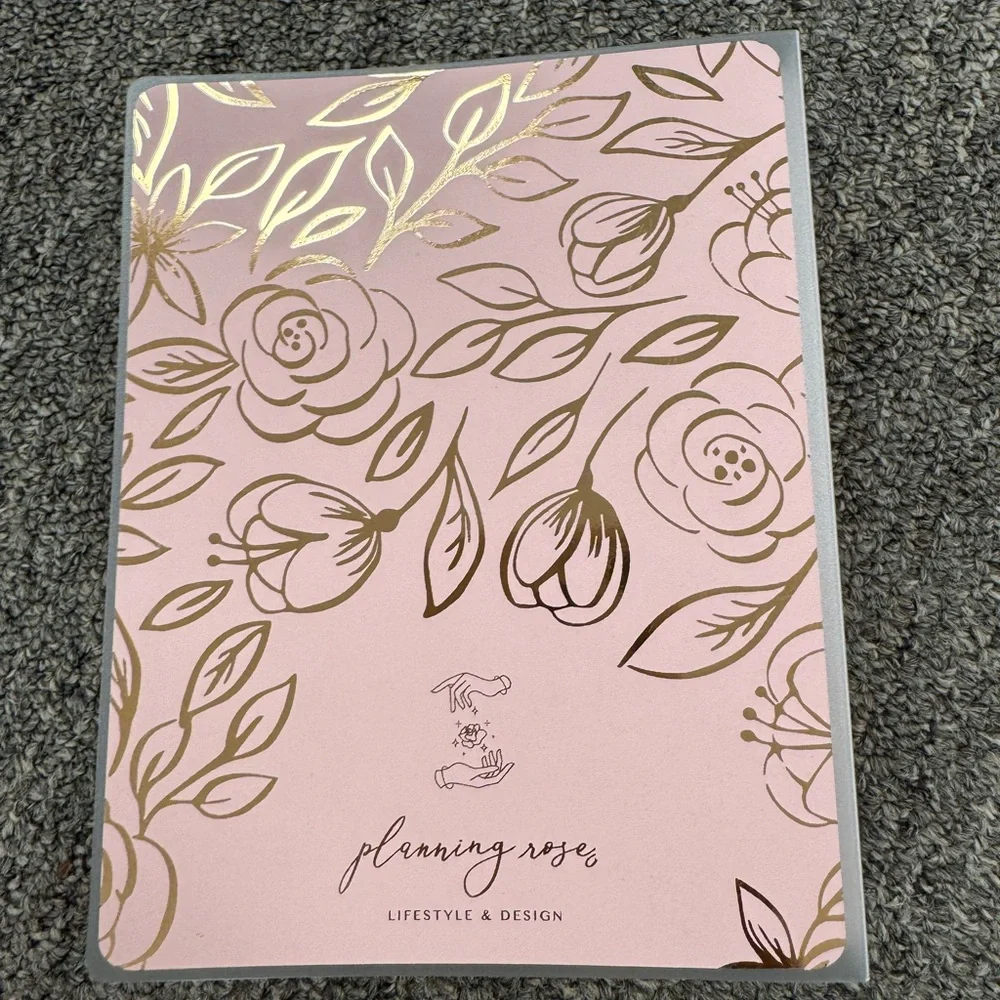 Pink and Gold Floral Photo Album
